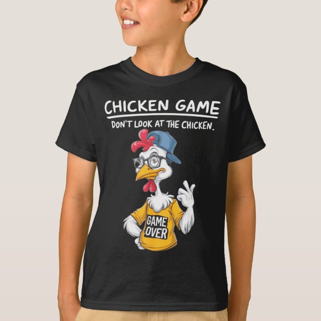 Camiseta Chicken Game Humorous Family Tee - Uni-adults &amp (Frente)