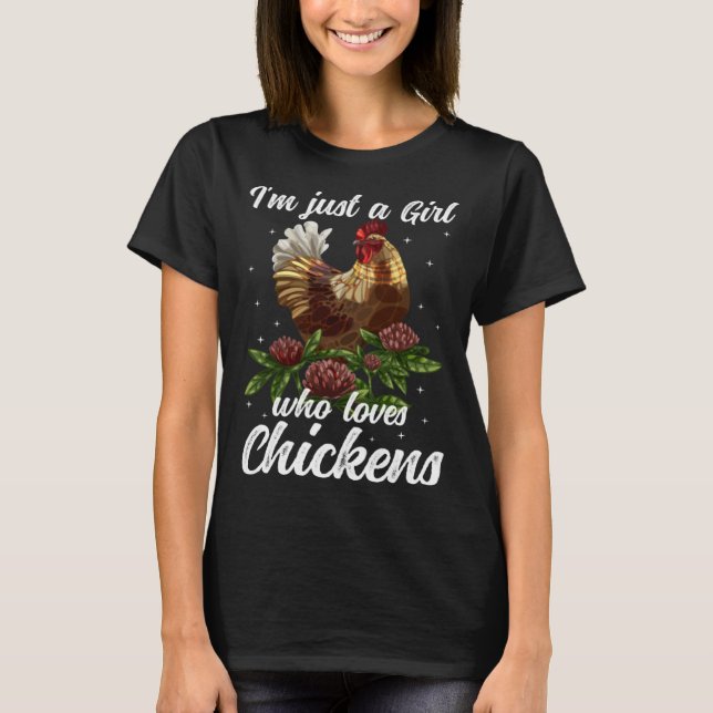 Camiseta Chicken Girl Chicken Owner Chicken Mom Chicken Far (Frente)