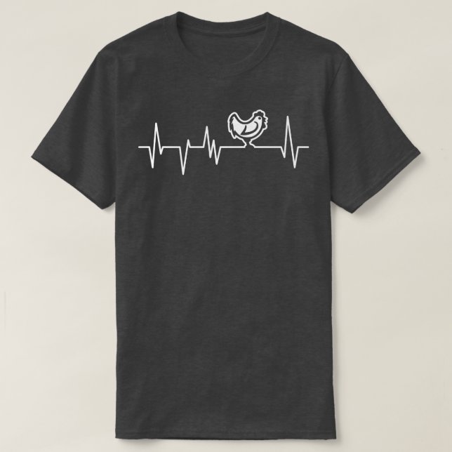 Camiseta Chicken Heartbeat  (Frente do Design)