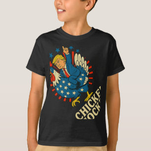 Camiseta Chicken Jockey Trump Engraçado Memória 1