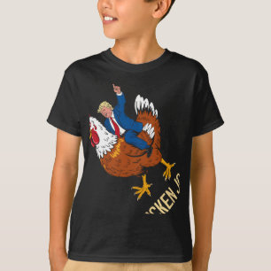 Camiseta Chicken Jockey Trump Engraçado Memória 2