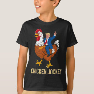 Camiseta Chicken Jockey Trump Engraçado Memória 9