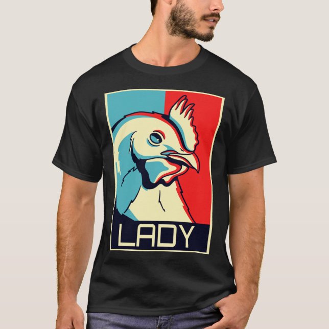 Camiseta Chicken Lady   Cockerel Chicken Graphic I Chicken  (Frente)