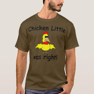 Camiseta Chicken Little was Right Sky está ficando Engraçad
