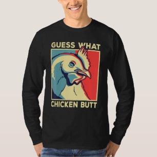 Camiseta Chicken Meme Adivinha Que Bumbum De Frango