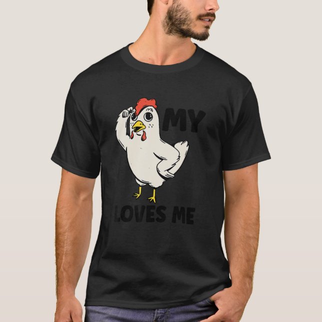 Camiseta Chicken   My Aunt Loves Me for Nephew & Niece 1 (Frente)