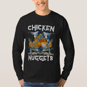Camiseta Chicken Nugget Bootleg Hardcore Flames Memória