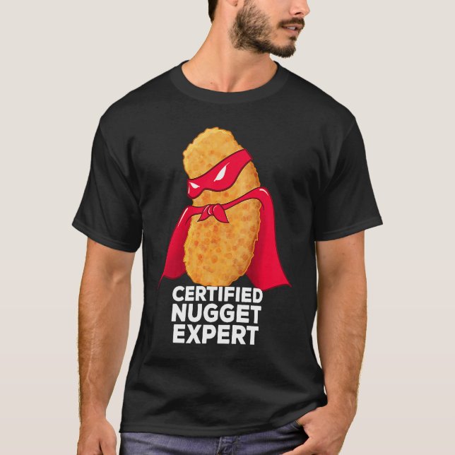 Camiseta Chicken Nugget Certified Nugget Expert Halloween C (Frente)