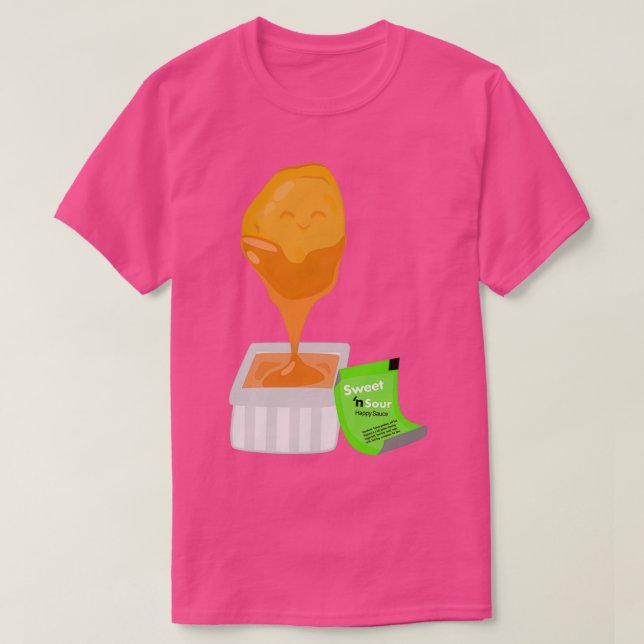 Camiseta Chicken nugget sweet n sour sauce  (Frente do Design)