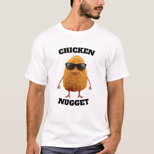 Camiseta Chicken Nugget Wearing Sunglasses Cool t shirt (Frente)