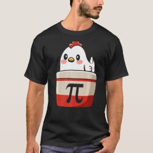 Camiseta Chicken Pi Tee Chicke Pie Engraçado Matemática Pro