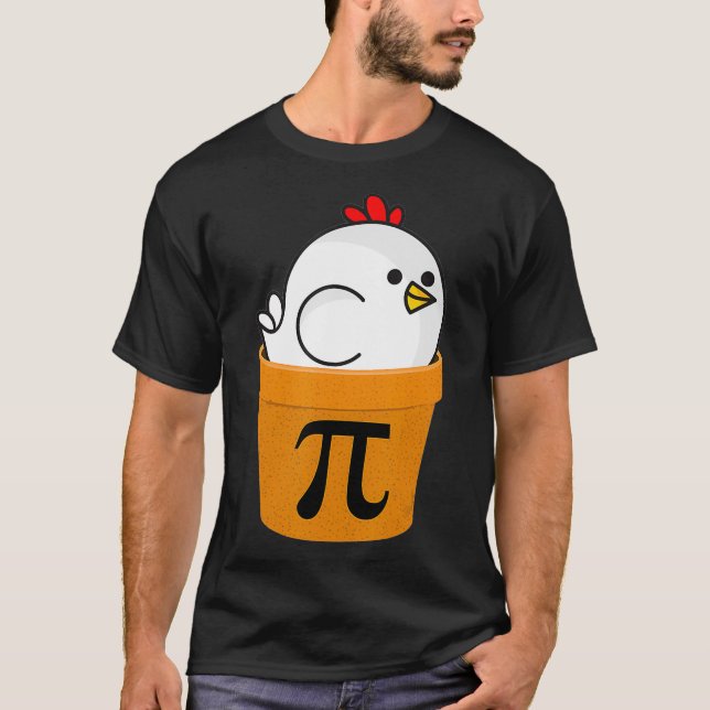 Camiseta Chicken Pot Pi , Funny Math Day Gifts  (Frente)