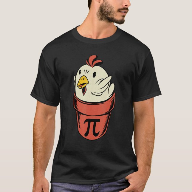 Camiseta Chicken Pot Pi  Pi Day Pun Math Student Teacher Pi (Frente)
