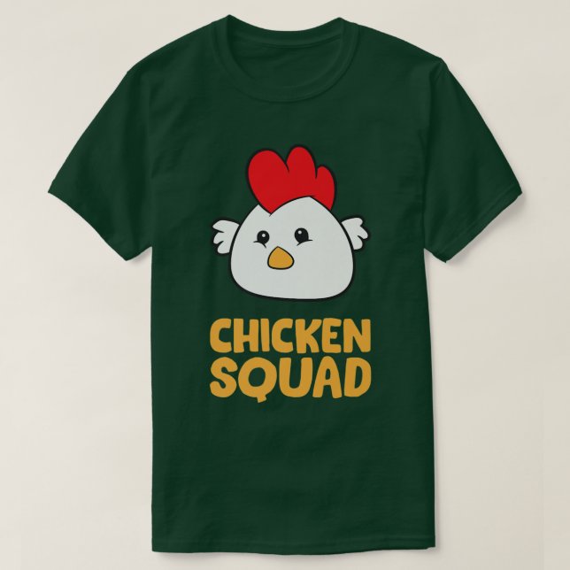 Camiseta Chicken Squad Premium (Frente do Design)