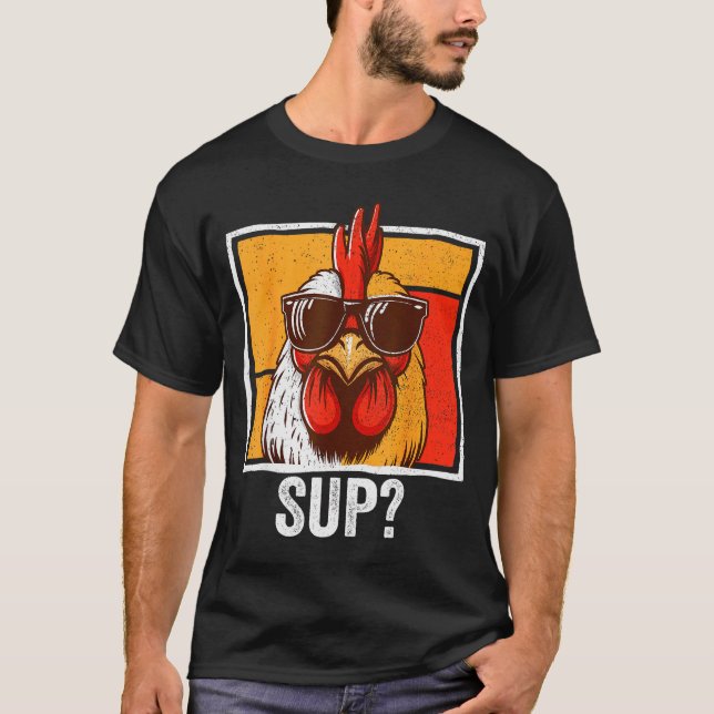 Camiseta Chicken Sungles Animal Farm Funny For Farmer Men W (Frente)