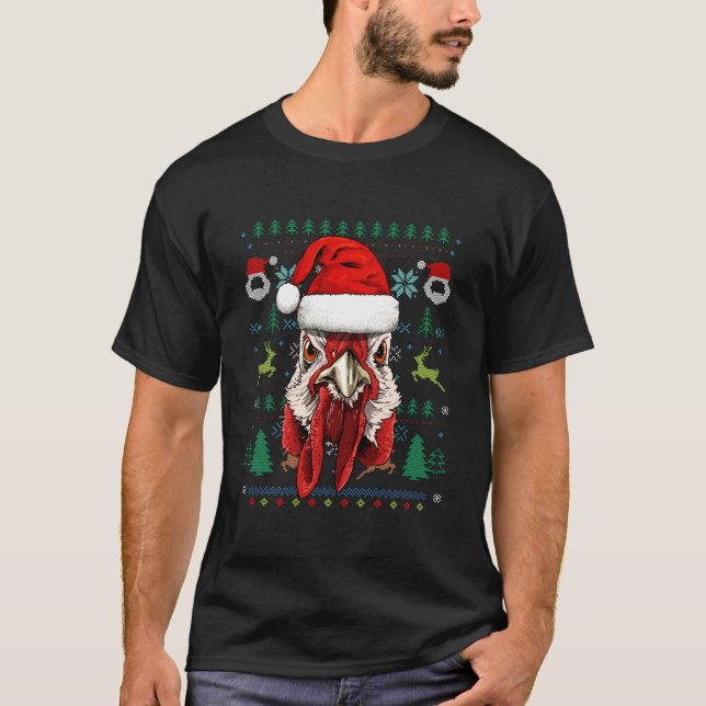 Camiseta Chicken Ugly Santa (Frente)
