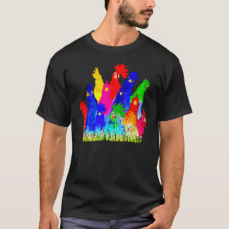 Camiseta Chicken Watercolor  For Men Women