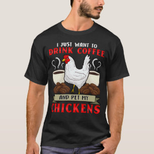 Camiseta Chicken Whisperer Eu Amo Meus Frangos Café Addico