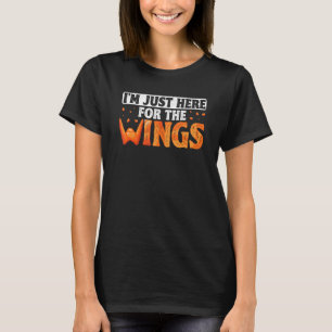 Camiseta Chicken Wing Aqui Engraçado Buffalo Asas Rápidas
