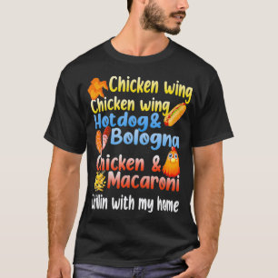 Camiseta Chicken Wing Chicken Wing Hotdog e Bologna