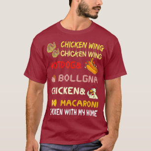 Camiseta Chicken Wing Chicken Wing Hotdog e Bologna