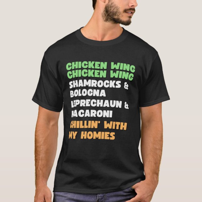 Camiseta Chicken Wing Chicken Wing Song Hot Dog Bologna St  (Frente)