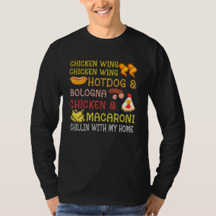 Camiseta Chicken Wing Hot Dog Bologna Kids Macaroni Chillin