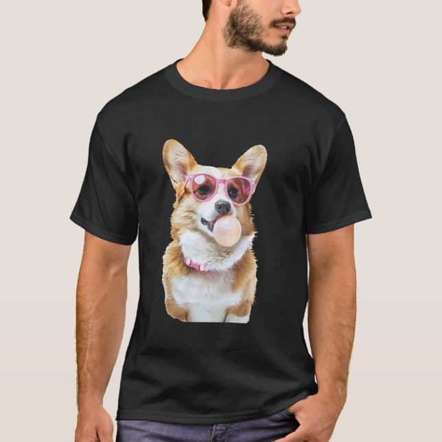 Camiseta Chiclete de Bolha Corgi (Frente)