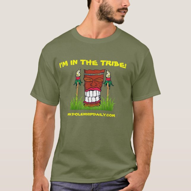 Camiseta Chicote de Dole diário "eu estou no tribo " (Frente)
