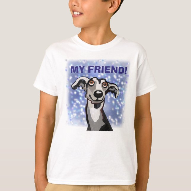 Camiseta chicoteie meu amigo na noite estrelada (Frente)