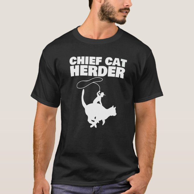 Camiseta Chief Cat Herder   (Frente)