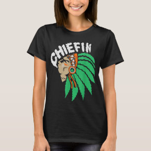 Camiseta Chiefn Smoke Weke Native American Funny Tee