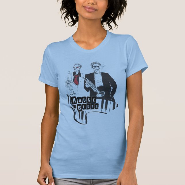 Camiseta chifre da casa blues (Frente)