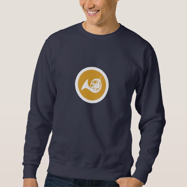 Camiseta Chifre Francesa em Fundo Escuro (Frente)