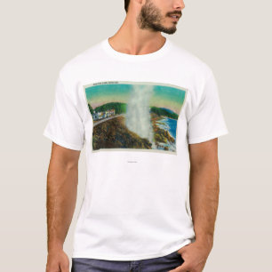 Camiseta Chifre jorrando na baía de Depoe, Oregon