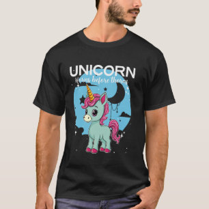 Camiseta Chifres de Unicórnio Antes de Espinhos Unicórnio