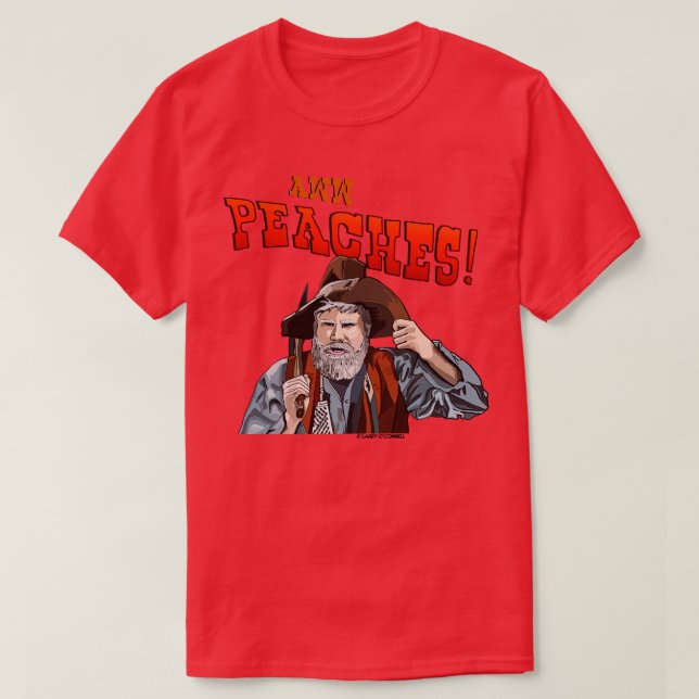 Camiseta Chiggins Aww Peaches (Frente do Design)