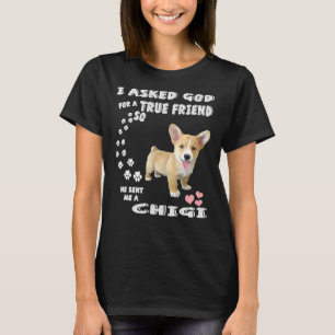 Camiseta Chigi Dog Costume Corgi Chihuahua Mãe Pai Chigi