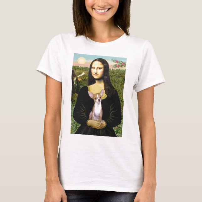 Camiseta Chihuahua 1b - Mona Lisa (Frente)
