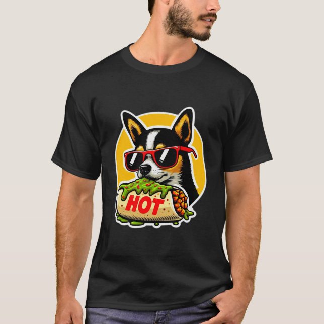 CAMISETA CHIHUAHUA A COMER BURRITO 8 (Frente)
