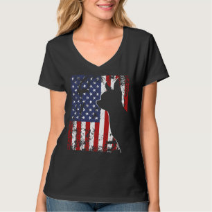 Camiseta Chihuahua American Flag og Usa