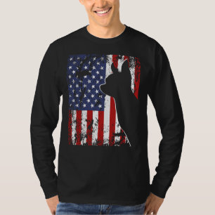 Camiseta Chihuahua American Flag og Usa