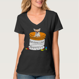 Camiseta Chihuahua Antidepressant Cute Chihuahua Para Mamãe