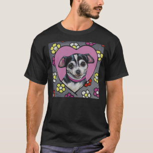 Camiseta Chihuahua Art Cute Chihuahua Painting Girly Pink C