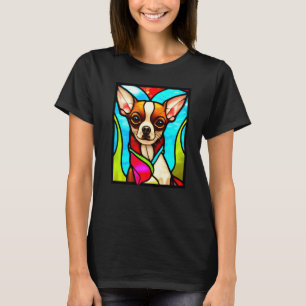Camiseta Chihuahua - Arte Pop Vidro Pintado Premium_3