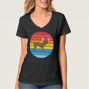 Camiseta Chihuahua Cachorro Sem Altura Retro Vintage Breu S