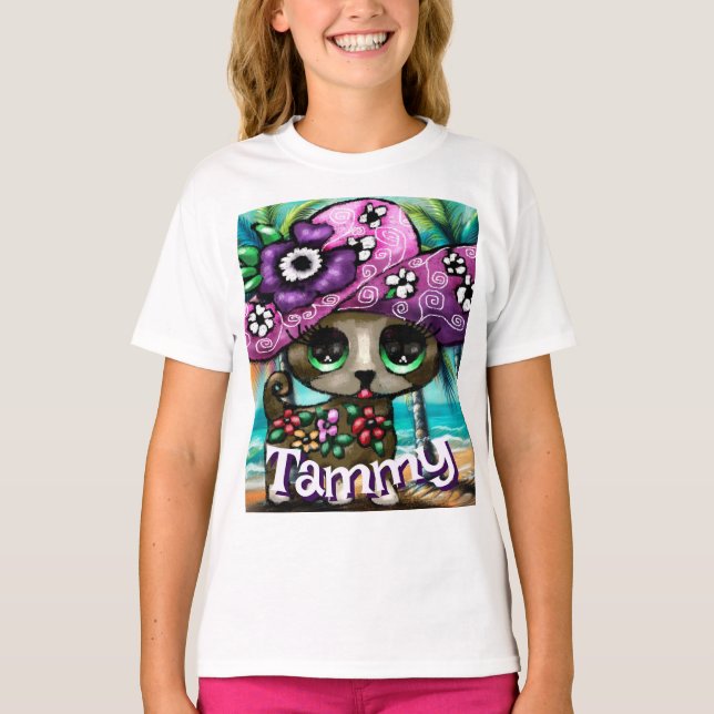 Camiseta Chihuahua Cachorros Palmeiras personalizadas (Frente)