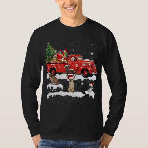 Camiseta Chihuahua Caminhão Vermelho Feliz Natal X mas U