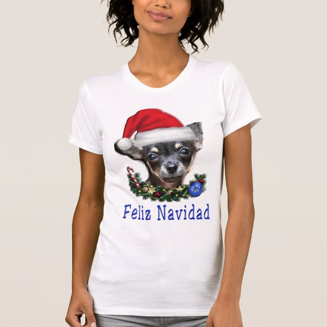 Camiseta Chihuahua Christmas (Frente)