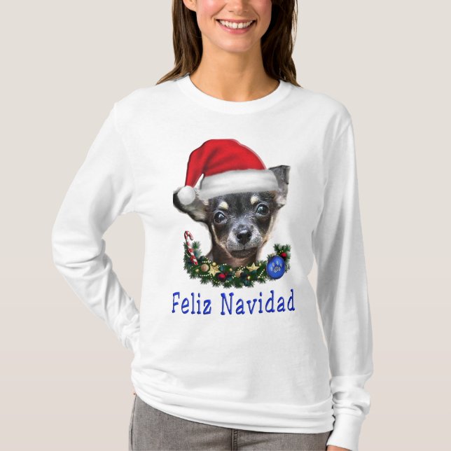 Camiseta Chihuahua Christmas (Frente)